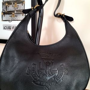 Lauren Pebbled Leather Charli Shoulder Bag